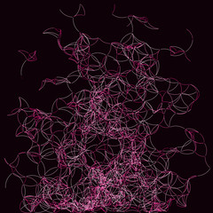 Procedural Art Network Mesh background illustration