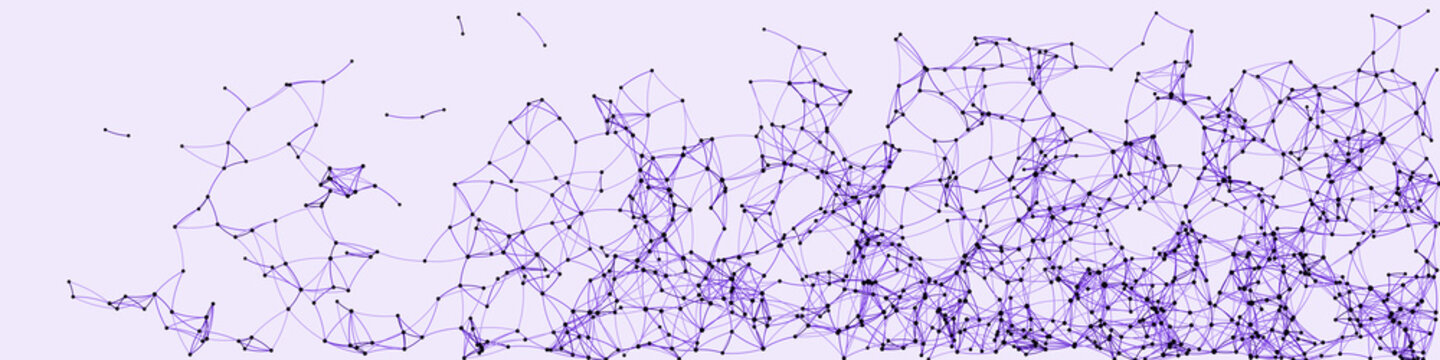 Procedural Art Network Mesh background illustration