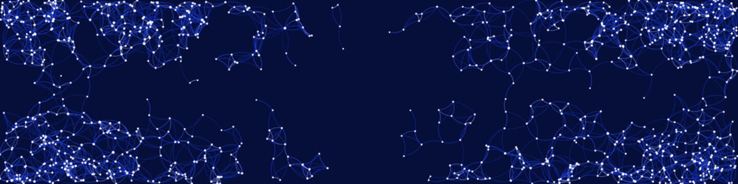 Procedural Art Network Mesh background illustration