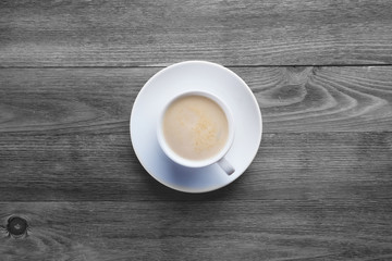 coffee on a wooden table