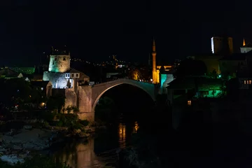 Papier Peint photo autocollant Stari Most Mostar, Bosnia & Herzegovina