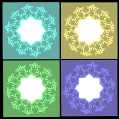 Set of islamic background 