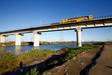Obraz premium Elevated bridge concrete structure