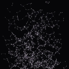 Procedural Art Network Mesh background illustration