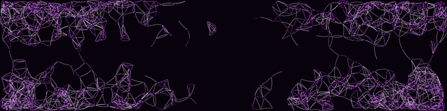 Procedural Art Network Mesh background illustration