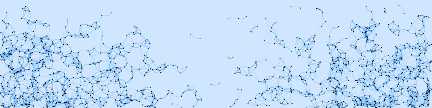 Procedural Art Network Mesh background illustration