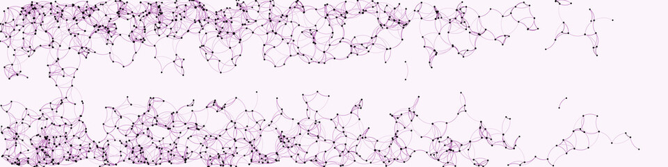 Obraz premium Procedural Art Network Mesh background illustration