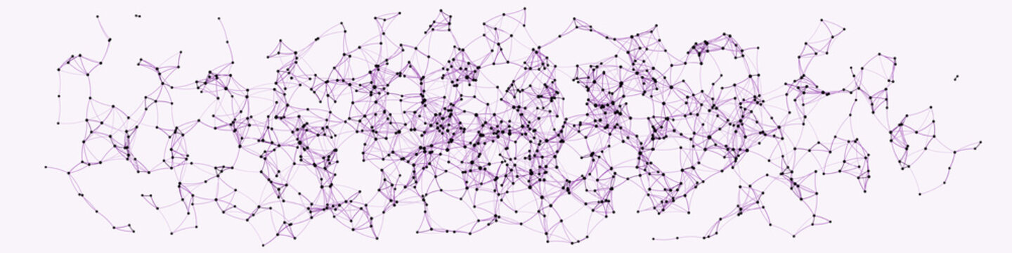 Procedural Art Network Mesh background illustration