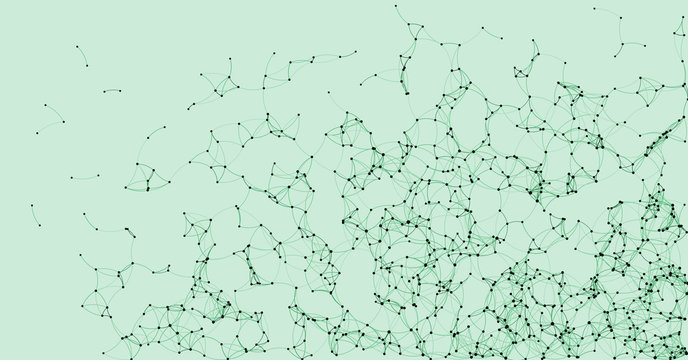 Procedural Art Network Mesh background illustration