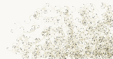 Procedural Art Network Mesh background illustration