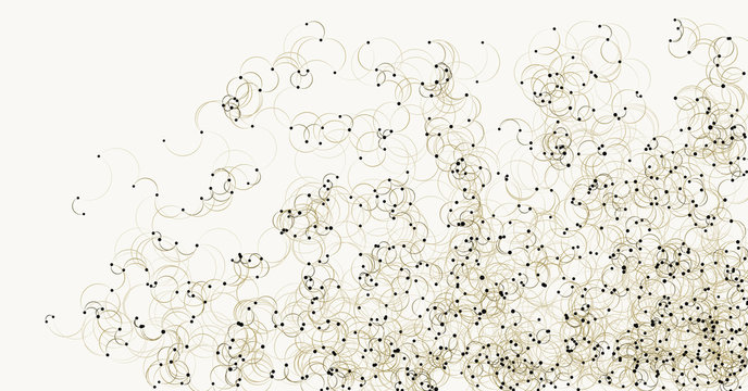 Procedural Art Network Mesh background illustration