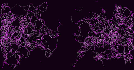 Procedural Art Network Mesh background illustration