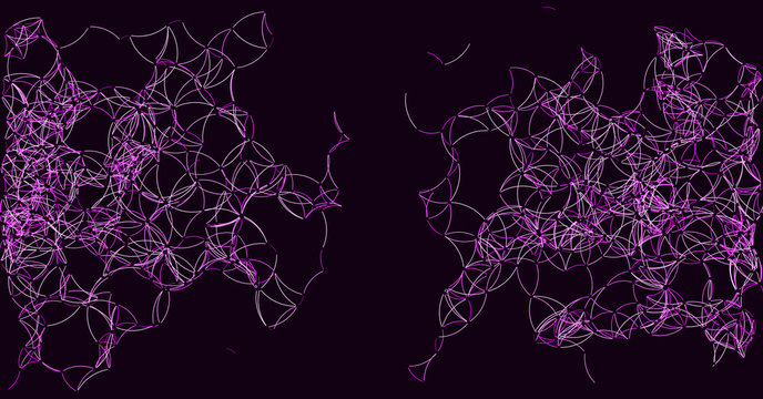 Procedural Art Network Mesh background illustration