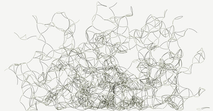 Procedural Art Network Mesh background illustration