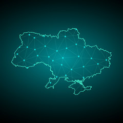 Map of Ukraine,Vector illustration eps 10.