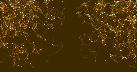 Procedural Art Network Mesh background illustration