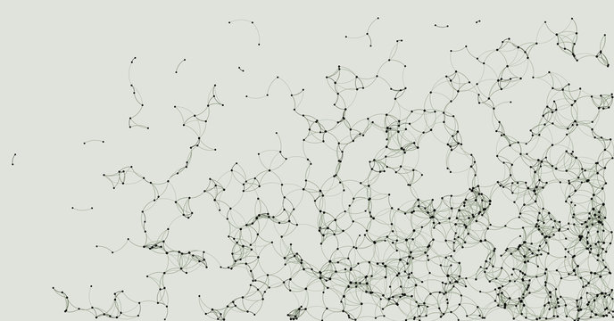 Procedural Art Network Mesh background illustration