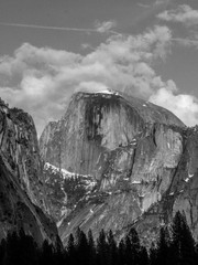 Half Dome, Yosemite, in Black & White