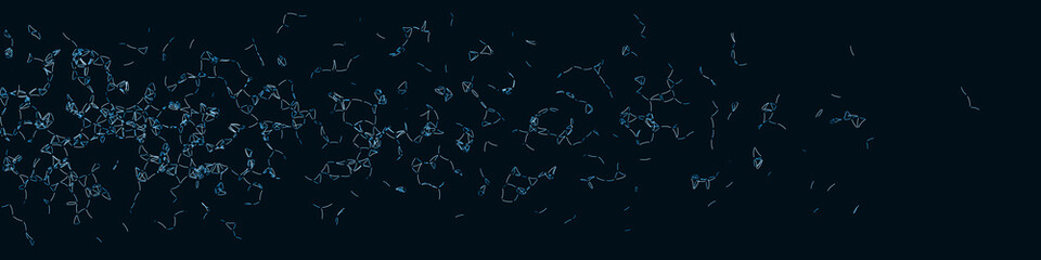 Procedural Art Network Mesh background illustration