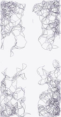Fototapeta premium Procedural Art Network Mesh background illustration