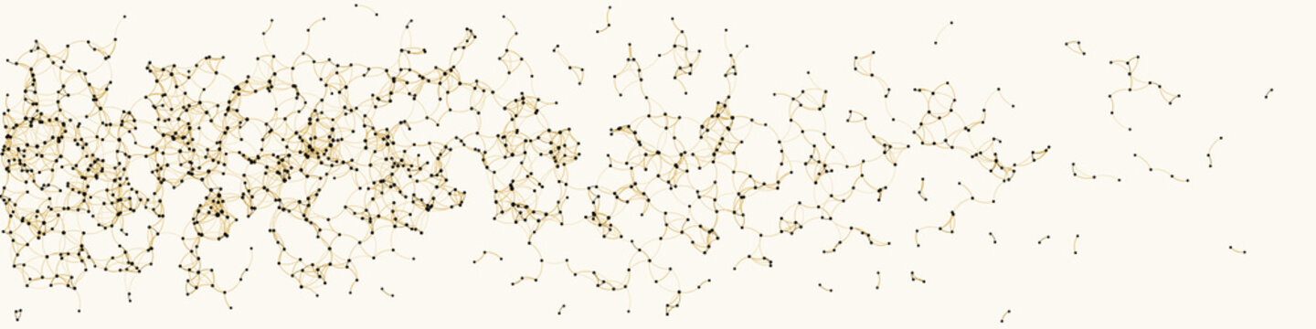 Procedural Art Network Mesh background illustration
