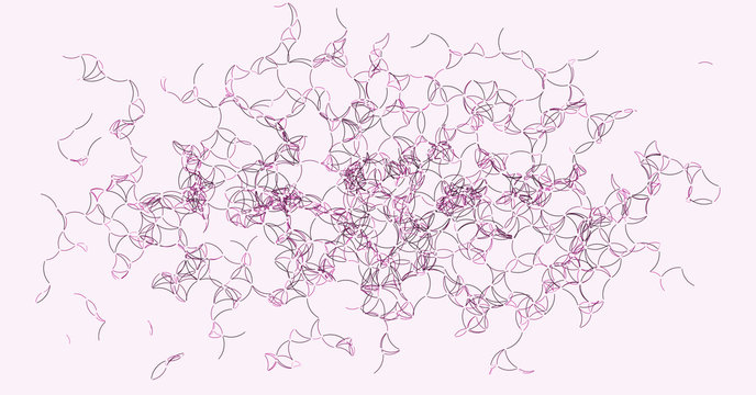 Procedural Art Network Mesh background illustration