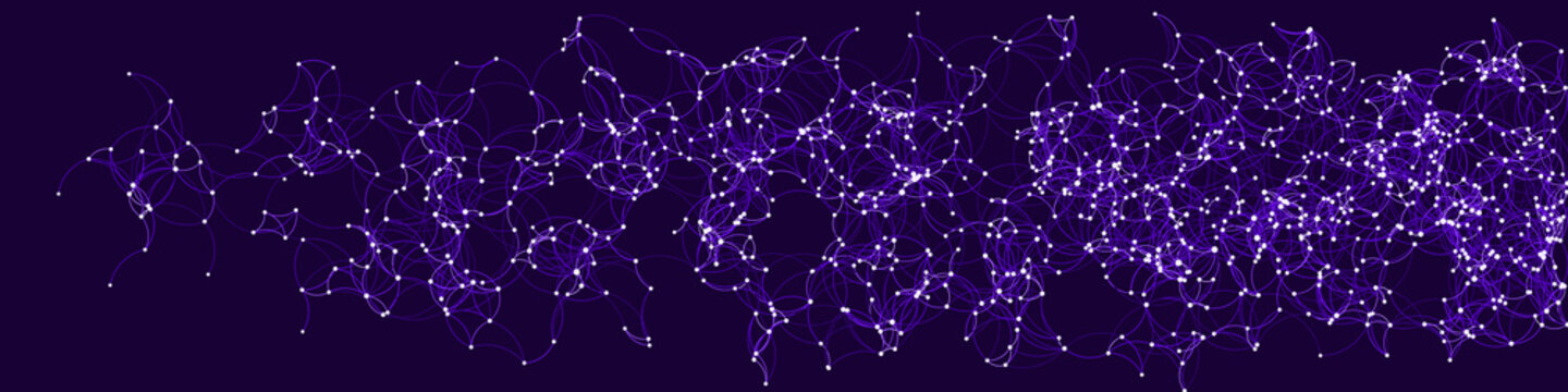 Procedural Art Network Mesh background illustration