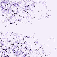 Procedural Art Network Mesh background illustration