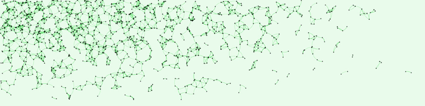 Procedural Art Network Mesh background illustration