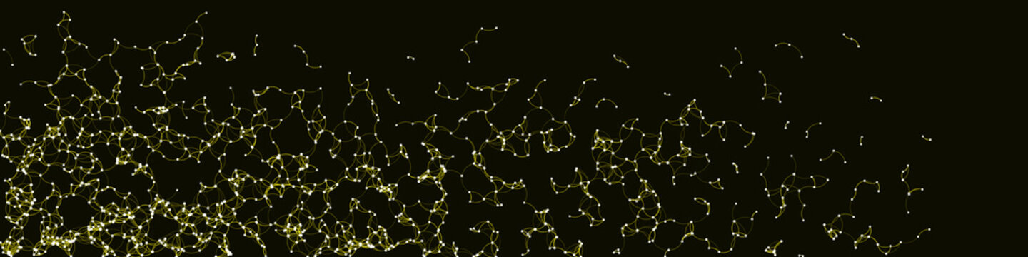 Procedural Art Network Mesh background illustration