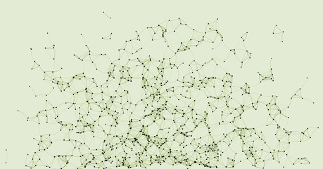 Procedural Art Network Mesh background illustration