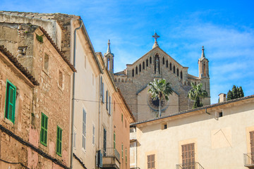 Parish Church of the Transfiguration of the Lord - Transfiguracio del Senyor - located in the village Arta, Mallorca, Spain