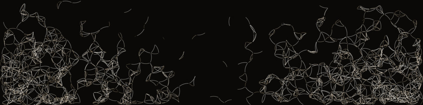 Procedural Art Network Mesh background illustration