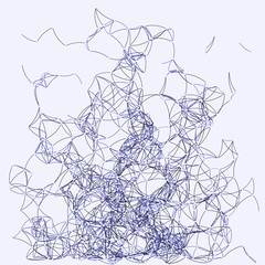 Procedural Art Network Mesh background illustration