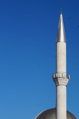 Minarett der Fatih-Moschee in Mülheim an der Ruhr