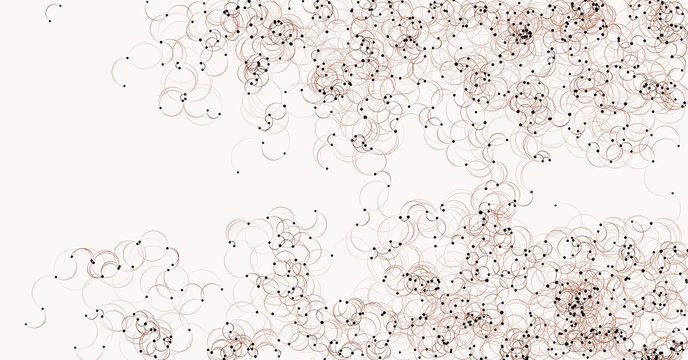 Procedural Art Network Mesh background illustration