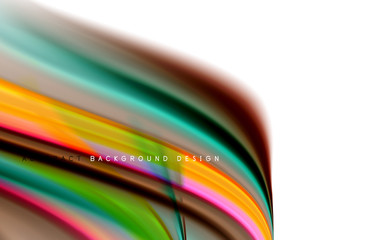 Abstract background - fluid color gradient waves, with dynamic motion line effect. Vector Illustration For Wallpaper, Banner, Background, Card, Book Illustration, landing page