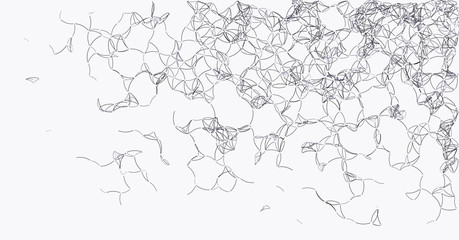 Fototapeta premium Procedural Art Network Mesh background illustration