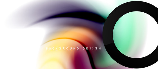 Abstract background, fluid mixing gradient liquid style colors composition. Vector Illustration For Wallpaper, Banner, Background, Card, Book Illustration, landing page