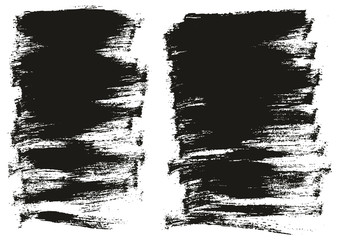 Flat Paint Brush Thin Half Background High Detail Abstract Vector Background Set 