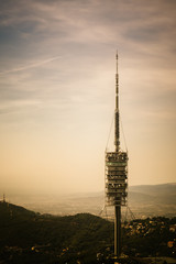 Tibidabo theme park mountain in Barcelona, Catalonia, Spain.