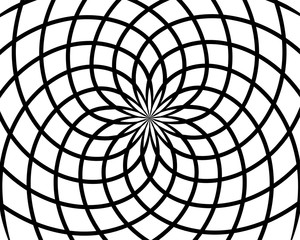 Obraz premium Abstract background vector. Black and white pattern. Ornament template for print page poster, web design element.