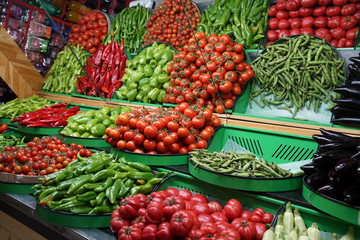 fruit and vegetables on the market