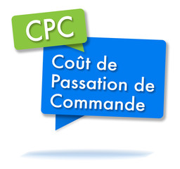 Fototapeta premium French CPC initials in colored bubbles