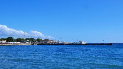 View at the Port of Dumaguete City, Philippines