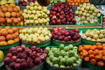fruit and vegetables on the market