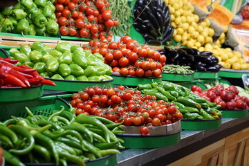 vegetables on the market