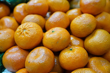 Full frame mandarin stock photo