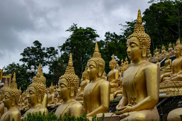 Fototapeta premium Buddha statue in Pakse Laos Asia