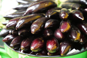 Eggplant kebab stock photo